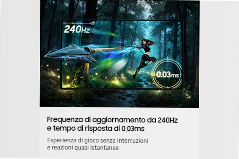Monitor Gaming Odyssey OLED G6 - G61SH da 27” QHD Flat Nero