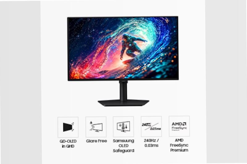 Monitor Gaming Odyssey OLED G6 - G61SH da 27” QHD Flat Nero