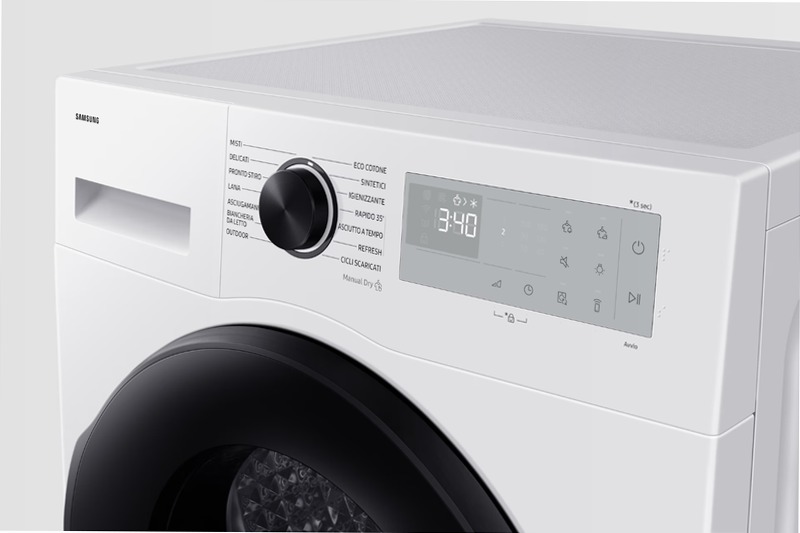 Asciugatrice Samsung Crystal EcoDry 9 Kg 9kg C Bianco