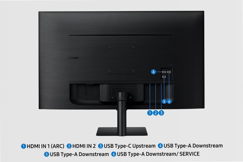 Smart Monitor M7 - UHD Flat 32" Nero 7680 x 4320