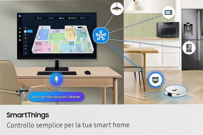 Smart Monitor M7 - UHD Flat 32" Nero 7680 x 4320