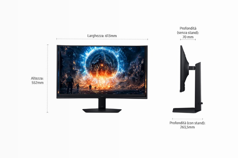 Monitor Gaming Odyssey G6 - G60F da 27" Nero IPS