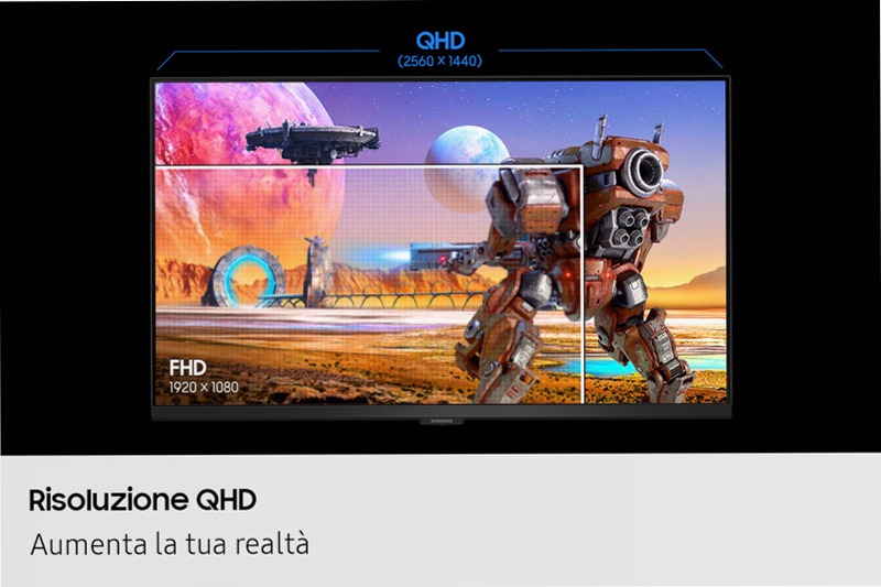Monitor Gaming Odyssey G6 - G60F da 27" Nero IPS