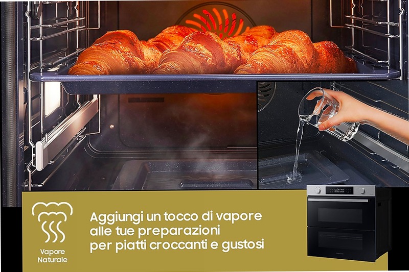 Forno Samsung Dual Cook Flex™ Serie 4 76L NV7B45403BS A