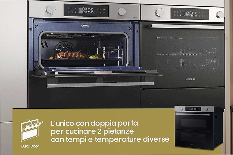 Forno Samsung Dual Cook Flex™ Serie 4 76L NV7B45403BS A