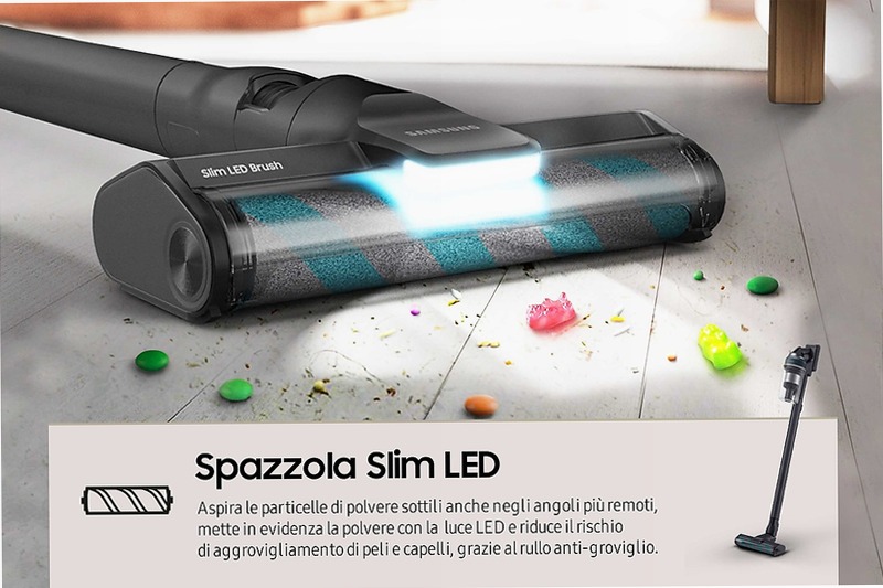 Aspirapolvere senza filo Samsung Jet™ 85 premium 210W 0.8lt Nero 580w