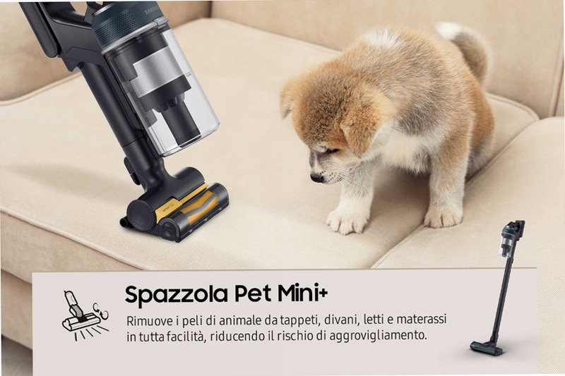 Aspirapolvere Samsung Jet™ 85 - Potenza e Pulizia Efficaci 0.8lt A Nero 580w