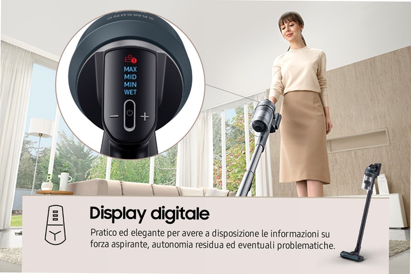 Aspirapolvere Samsung Jet™ 85 VS20C8524TB 0.8lt Nero 580w