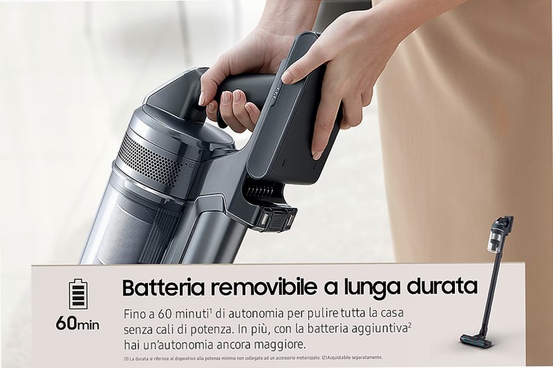Aspirapolvere senza filo Samsung Jet™ 85 complete 210W VS20C8524TB