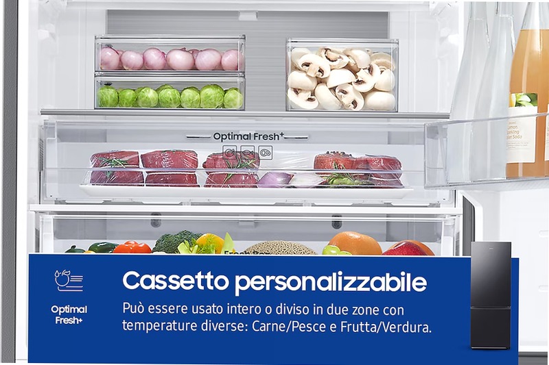 Frigorifero Combinato Samsung F1RST 75 AI Nero A