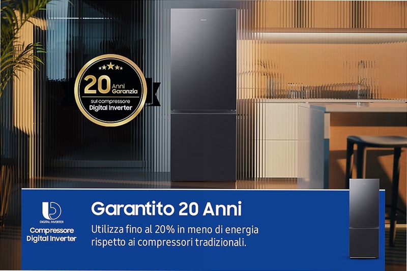 Frigorifero Combinato Samsung F1RST 75 AI Nero A