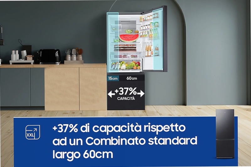 Frigorifero Combinato Samsung F1RST 75 AI Nero A