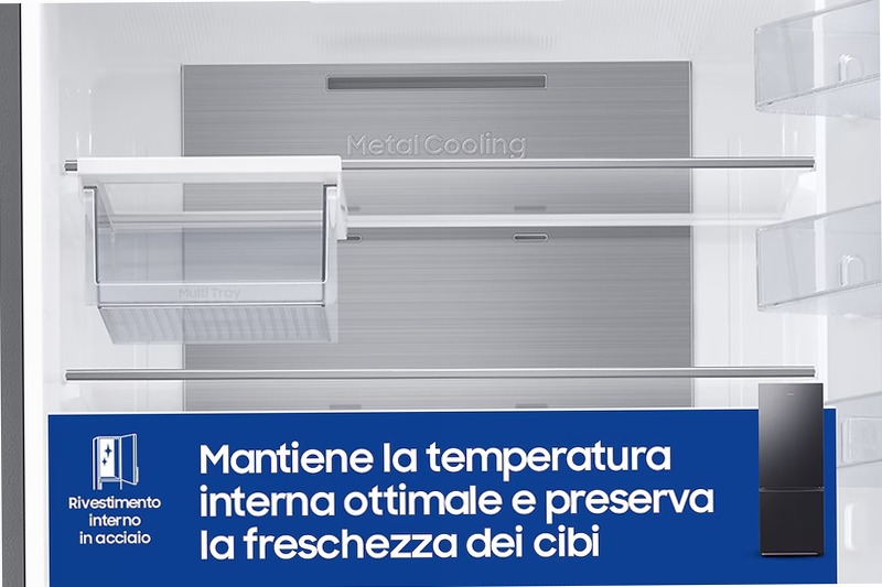 Frigorifero Combinato Samsung F1RST 75 AI Nero A