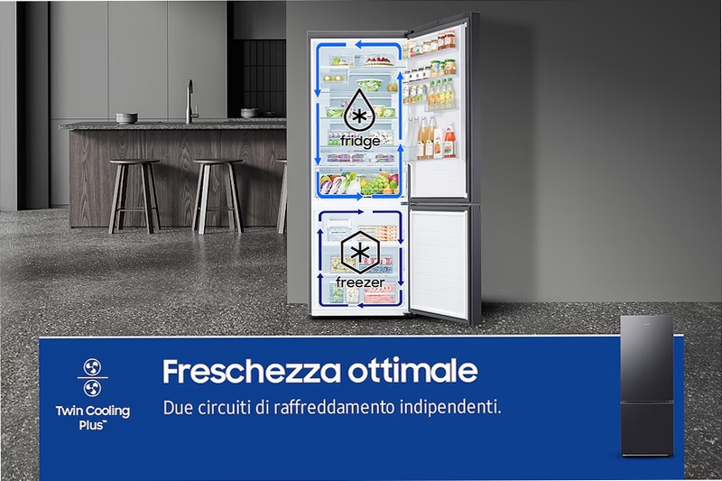 Frigorifero Combinato Samsung F1RST 75 AI Nero A