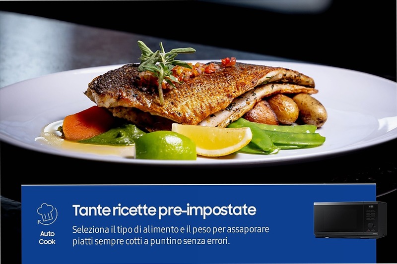 Microonde Samsung Grill MW4000D - Cottura Croccante 23L Nero 23