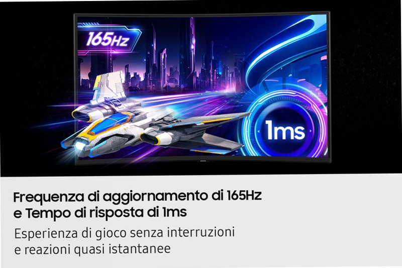 Monitor Gaming Odyssey G7 - UHD Curvo da 37" Nero VA