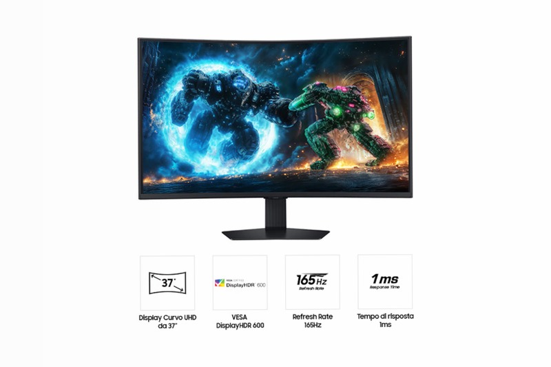 Monitor Gaming Odyssey G7 - UHD Curvo da 37" Nero VA