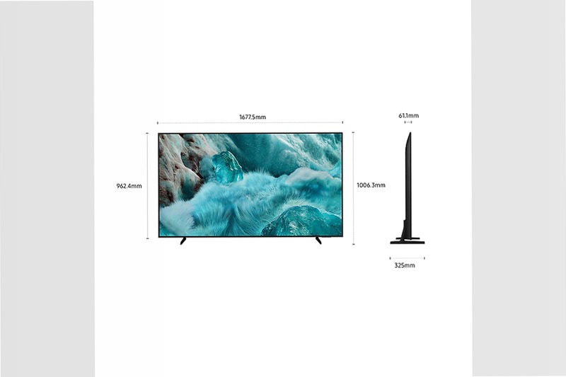 2025 Q7F4 75 pollici 4K QLED Samsung Vision AI TV Nero