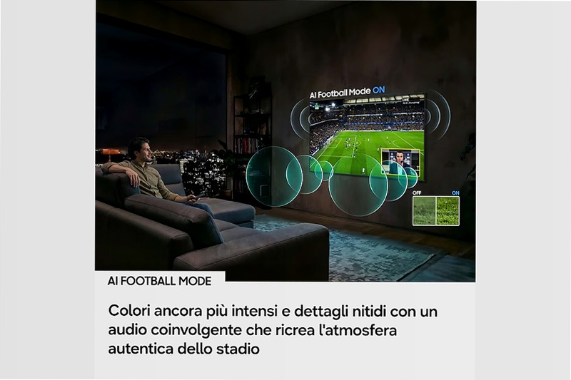 55" Mini LED M80H 4K Vision AI Smart TV Nero