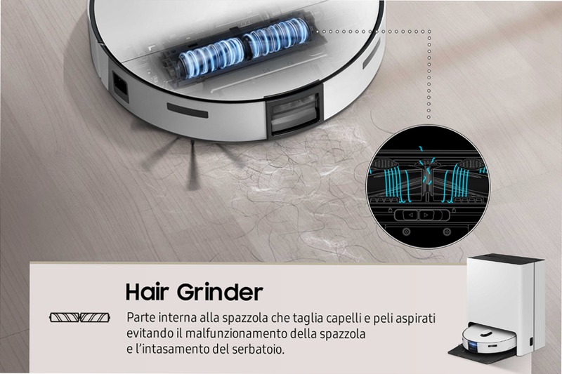 Robot Aspirapolvere Samsung Jet Bot Combo™ AI VR7MD97714G/WA 70w