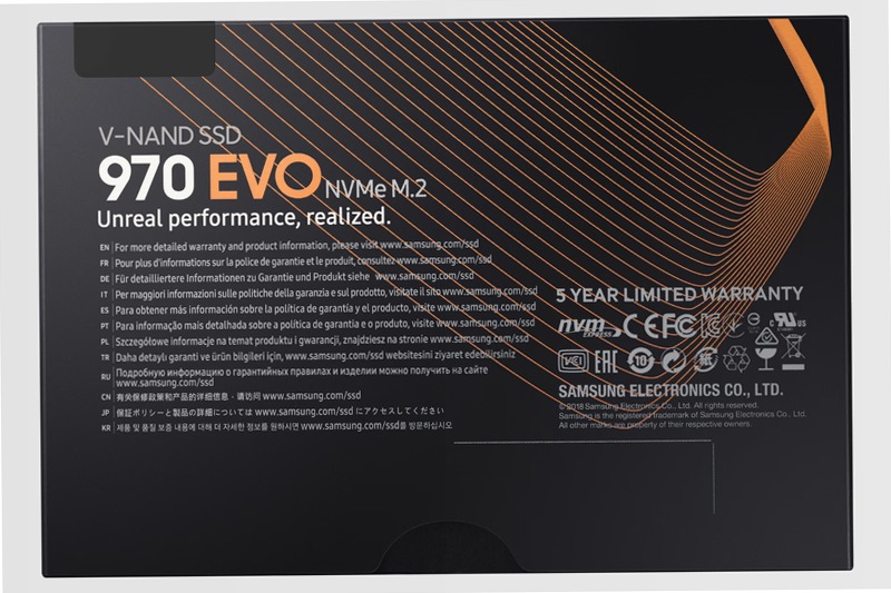 Samsung SSD 970 EVO M.2 NVMe 500GB 500GB