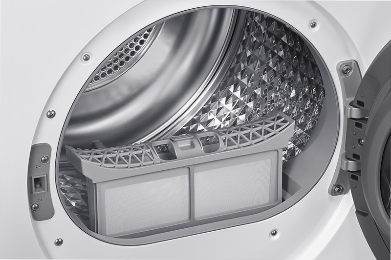 Asciugatrice Samsung Crystal EcoDry 9 Kg - Asciugatura Efficace e Economica 9kg C Bianco