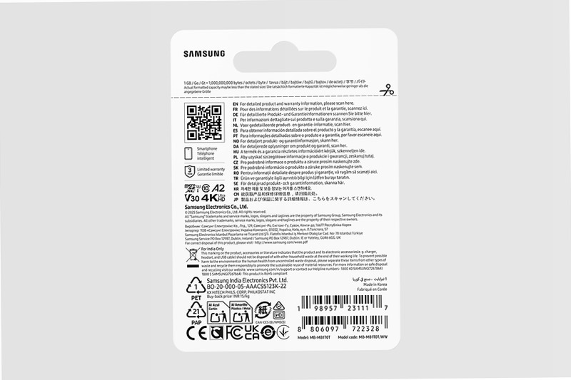 T7 microSD Card 1TB - Affidabile e Protezionata