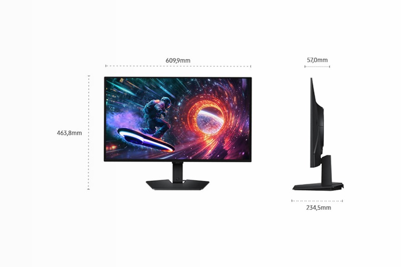 27 inch QHD 180Hz Odyssey OLED G5 G50SF Gaming Monitor | Samsung 27" QD-OLED Nero