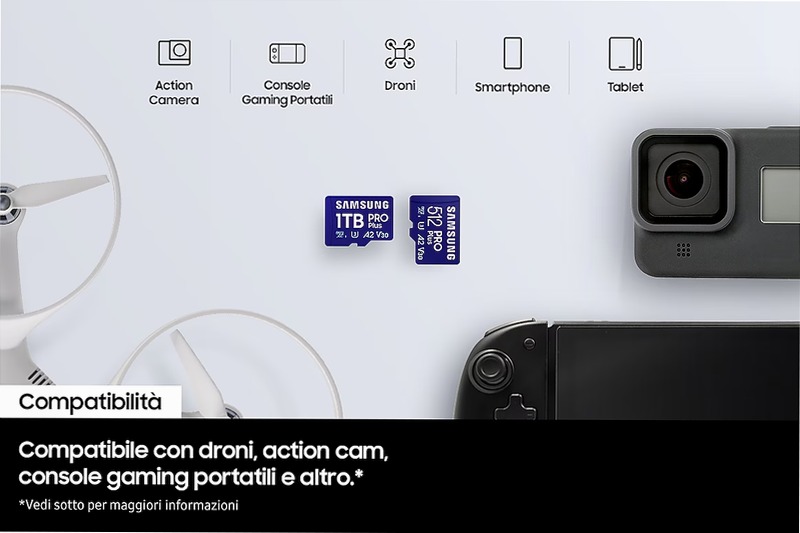 PRO Plus microSD 512GB - Velocità e Spazio per la Tua Vita in Movimento