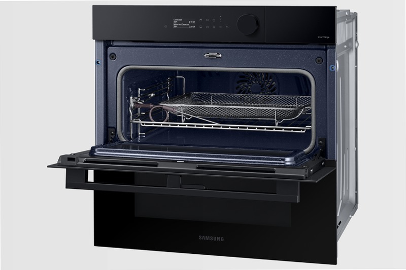 Forno a Vapore BESPOKE Dual Cook Flex™ Steam Serie 5 NV7B5770WBK Bianco