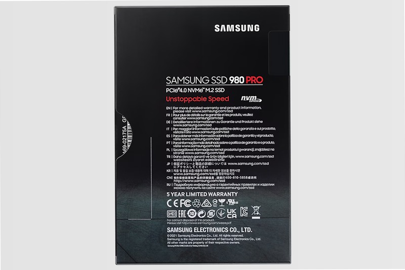 980 PRO NVMe M.2 SSD 250GB - Velocità e Performance Interno