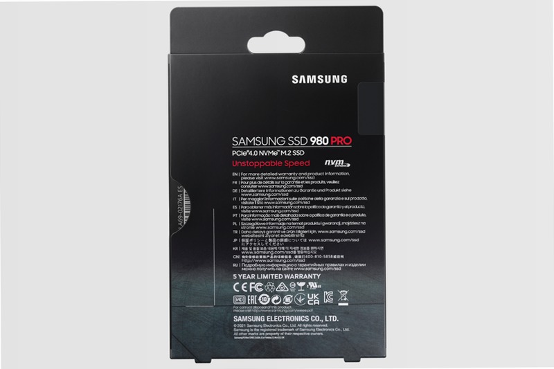 980 PRO NVMe M.2 SSD 250GB 7000MB/s 7000MB/s