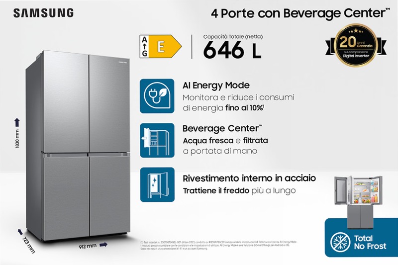 Frigorifero 4 Porte Samsung RF65DG960ESREF