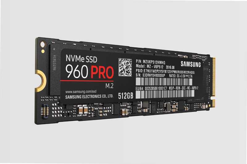 Samsung SSD 960 PRO M.2 NVMe 512GB PCIe 3.0 3500MB/s 3500MB/s