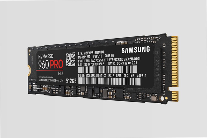 Samsung SSD 960 PRO M.2 NVMe 512GB PCIe 3.0 3500MB/s 3500MB/s