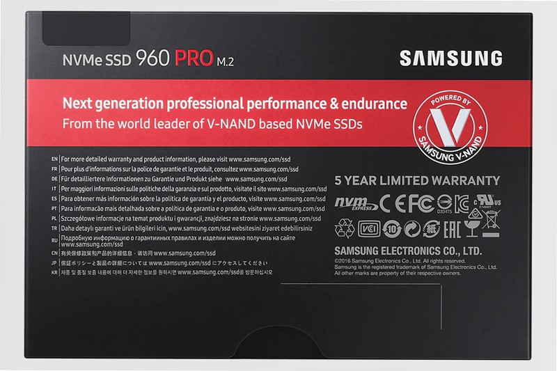 Samsung SSD 960 PRO M.2 NVMe 512GB PCIe 3.0