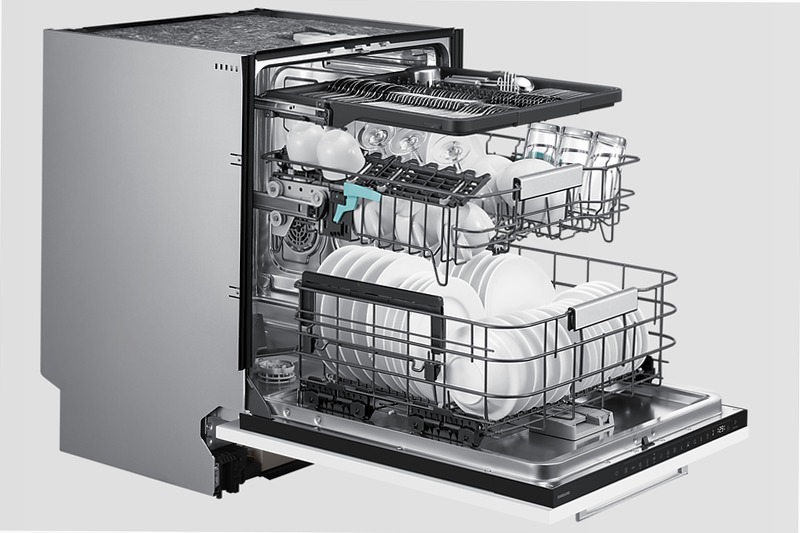 Lavastoviglie Samsung Serie 80 AI DW80H73QBB0 B 14 Bianco Incasso