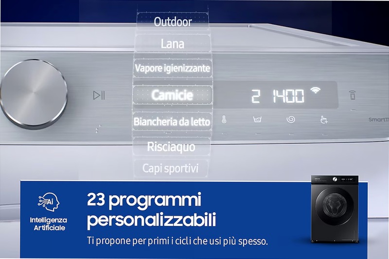 Lavatrice Bespoke AI™ Ecodosatore 11Kg WW11BB744DGB Nero