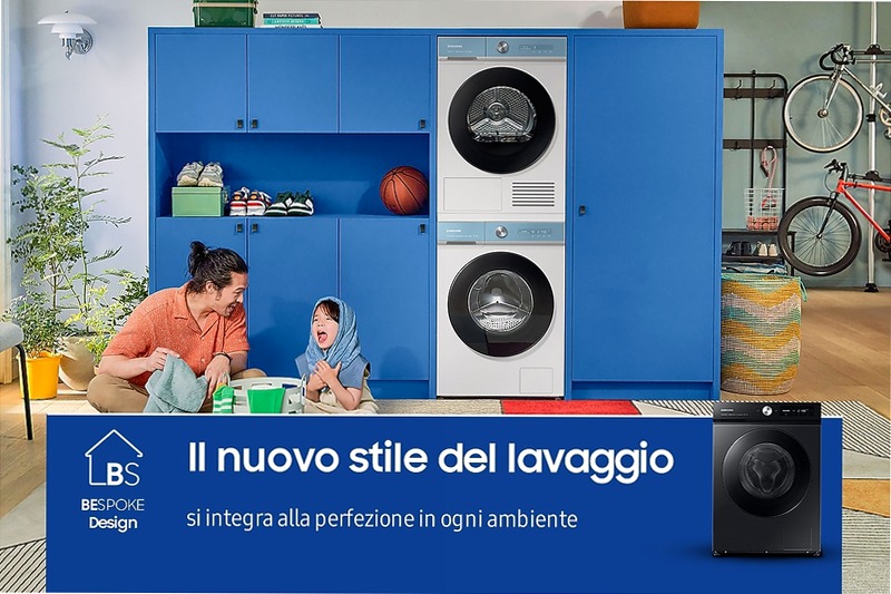 Lavatrice Bespoke AI™ Ecodosatore 11Kg WW11BB744DGB Nero