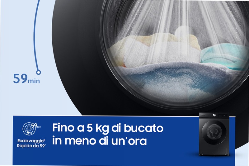 Lavatrice Bespoke AI™ Ecodosatore 11Kg WW11BB744DGB Nero