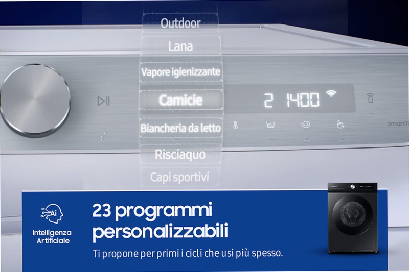 Lavatrice Bespoke AI™ Ecodosatore 11Kg WW11BB744DGB Nero