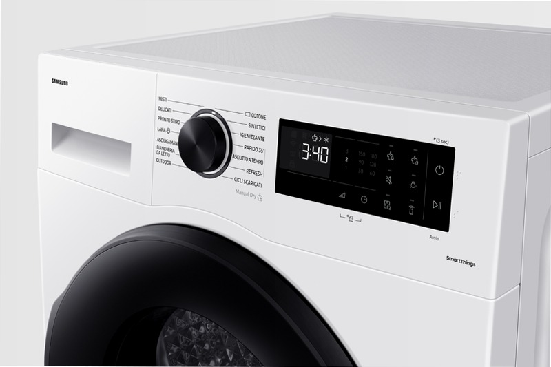 Asciugatrice Samsung Crystal EcoDry 9 Kg 9kg A Bianco