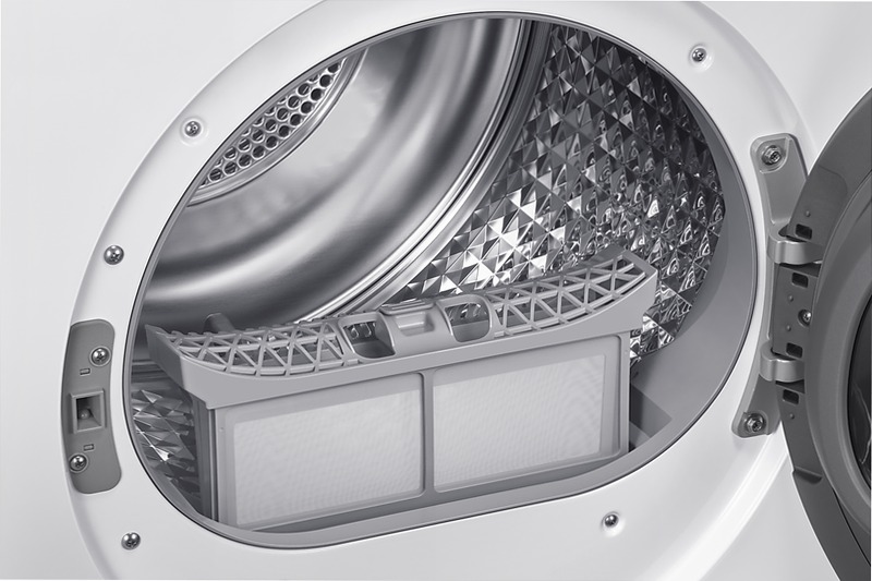 Asciugatrice Samsung Crystal EcoDry 9 Kg - Asciugatura Efficace e Economica 9kg C Bianco