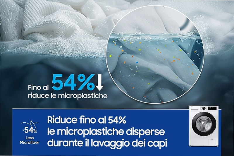 Lavatrice 8 kg A+ AI Ecobubble - Samsung Italia 8kg Bianco