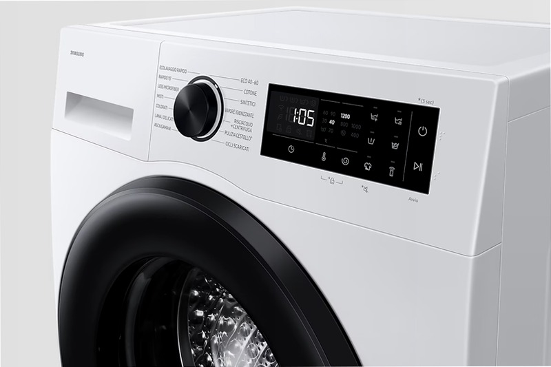 Lavatrice 8 kg A+ AI Ecobubble - Samsung Italia 8kg Bianco
