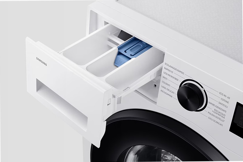 Lavatrice 8 kg A+ AI Ecobubble - Samsung Italia 8kg Bianco