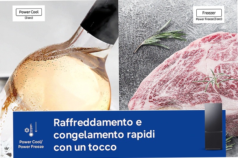 Frigorifero Combinato Samsung FIRST 75 AI Nero C