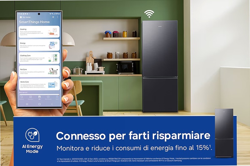 Frigorifero Combinato Samsung FIRST 75 AI Nero C