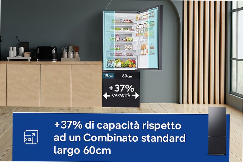 Frigorifero Combinato Samsung FIRST 75 AI Nero C