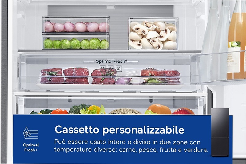 Frigorifero Combinato Samsung FIRST 75 AI Nero C